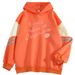 American Style Color Block Couple Loose English Letter Print Pullover Outerwear Cool Top Sweatshirt_viptrois.com