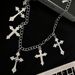 Men's Y2K Subculture Niche Cross Pendant With Short Skirt Waist Chain Accessories For Women High-end Trendy_viptrois.com