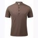 2025d 2024 Summer High-End Nylon Mesh Ice Silk Short Sleeve Men's Polo Shirt With Stand Collar And Buttons_viptrois.com