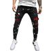 Men's Slim Fit Ripped Pants New Men's Paint Patch Jeans_viptrois.com