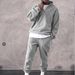 Men's Casual Long Sleeve Stand Collar Fleece-Lined Sweatshirt – Comfortable & Warm Autumn Pullover (Gray, Dark Gray, Light Blue, Dark Blue)_viptrois.com