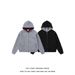 "Unisex Vintage Zip-Up Hoodie – Oversized Retro Streetwear With Ribbed Hem (Black/Grey)"_viptrois.com