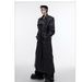 Autumn And Winter New PU Leather Coat Jacket Three-dimensional Splicing Long Knee Trench Coat_viptrois.com
