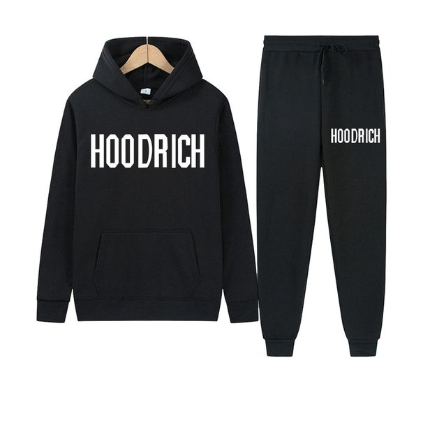 Men's Clothing 2024 New Hooded Sweatshirt Suit Hoodrich Letter Print Suit Casual Sports Suit Wholesale_viptrois.com