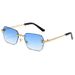 Unisex Frameless Sunglasses - Leopard Print Temple, UV400 Protection, Fashion Driving Sunglasses Fashion Trends Hot-selling_viptrois.com