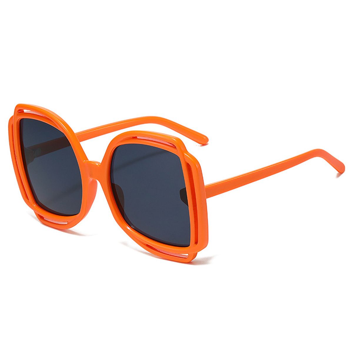 Butterfly Frame Sunglasses For Women – Large Hollow Square Design, UV400 Protection, Oversized High-End Fashion_viptrois.com