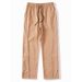 Men's Casual Cross-Print Drawstring Pants – Breathable Regular Fit Joggers In Black/Grey/Blue/Khaki (Sizes S-XXXL, Streetwear & Travel Ready)_viptrois.com