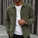 Men's Clothing Corduroy Workwear Pocket Shirt Casual Jacket_viptrois.com
