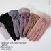 Women's Gloves Women's Winter Ski Gloves Bow Cute Plush Thick Windproof Cold Proof Outdoor Cycling Touch Screen Gloves_viptrois.com