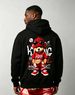Trendy Sunglasses Bear Print Hoodie, Unisex American Style Fleece Zip Up Sweatshirt_viptrois.com