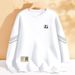 Loose Casual Versatile Men's Sweatshirt Spring Autumn Round Neck Pullover Long Sleeve Base Shirt For Men_viptrois.com