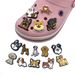 Cute Dog Series Cartoon Shoes Flower Shoe Buckle Soft Rubber PVC Shoe Accessories Accessories Slippers Sandals Accessories_viptrois.com