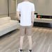 Men's Clothing Round Neck Short-Sleeved T-Shirt Men's Casual Shorts Suit_viptrois.com