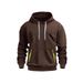 Men's Clothing Sweatshirt Casual Sports Hoodie Autumn And Winter Top Arm Pocket Zipper Hoodie_viptrois.com