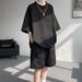 Men's Clothing New Texture Jacquard Short Sleeved T Shirt Men's Retro_viptrois.com