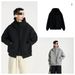 Autumn New American Style Heavyweight Light Luxury Simple Sweatshirt High-End Unisex Niche Casual Trendy Cool Jacket_viptrois.com