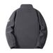 Men's Fleece Stand Collar Jacket, Windproof & Water-Resistant Zip-Up Winter Coat With Thick Polar Fleece Lining, Multi-Pocket Outdoor Sportswear_viptrois.com