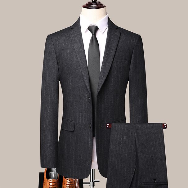 High End Suit Set For Spring Autumn, Middle-Aged Men In Business And Leisure, Wedding Jacket_viptrois.com