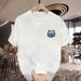 2025 Summer Loose Men And Women Pullover 100% Cotton Short Sleeve T-shirt_viptrois.com