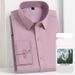 Men's Clothing Modal Stretch Long Sleeve Shirt - Wrinkle-Free, Breathable & Comfortable Business Casual Blouse, Soft Drape For Office & Everyday Wear_viptrois.com