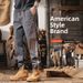 Men's Casual Jogger Pants Striped Design Elastic Cuffs Comfortable Workwear Trousers for Spring Autumn Multiple Colors Sizes_viptrois.com