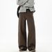 Men's Clothing Twill Slightly Wide Loose Straight Casual Pants Men's Autumn New Textured Cotton Semi Elastic Trendy Brand Retro Long Pants_viptrois.com
