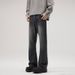 Men's Clothing Vintage American Style Bamboo Knot Flared Jeans For Men & Women | High Street Vibe Casual Pants | Black & Retro Blue | S-3XL_viptrois.com