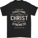 Christ Gives Me Strength Christian Jesus God Mens T-Shirt Mens Womens Tees Top 100% Cotton_viptrois.com