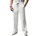 Men's Waffle-Knit Dress Pants – Breathable Textured Polyester With Elastic Waist (S-3XL, 5 Versatile Colors)_viptrois.com