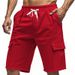 Men's Clothing Men's Sports Five Point Shorts Style Breathable Loose Fit For Summer Suitable For Squatting Jogging Casual Wear Multi Pocket Cargo_viptrois.com