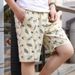 Men's Fashion Big Trousers Outerwear Loose Five-point Beach Shorts Men's Casual Home Pajama Pants Pure Cotton_viptrois.com
