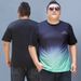 Men's Plus-size Clothing Weighing 200-300 Pounds, Oversized And Plump Belly T-shirt, Short-sleeved, Loose And Trendy Summer Wear For Fat Guys_viptrois.com