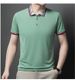 Men's Clothing Golf Preferred Summer Men's New Lapel Short Sleeved Solid Color Letter Printing Slim Fit Fashion Trend_viptrois.com
