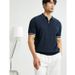 Men's Clothing Summer Men's Knitted Short Sleeve Shirt Slim Fit Pure Color Ice Silk New Lapel Half Sleeve Shirt Bottoming Shirt_viptrois.com