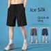 Men's Clothing Men's Shorts Summer Thin Large Size Casual Beach Pants Sports Ice Silk Loose Casual Shorts_viptrois.com