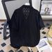 Thin Breathable Hollow Short Sleeved Shirt For Men And Women Korean Style High End Cuban Collar Five Point Sleeve Shirt Summer Top Trend_viptrois.com