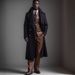 Men's Clothing Autumn And Winter Woolen Coat Super Long Coat Over Knee_viptrois.com