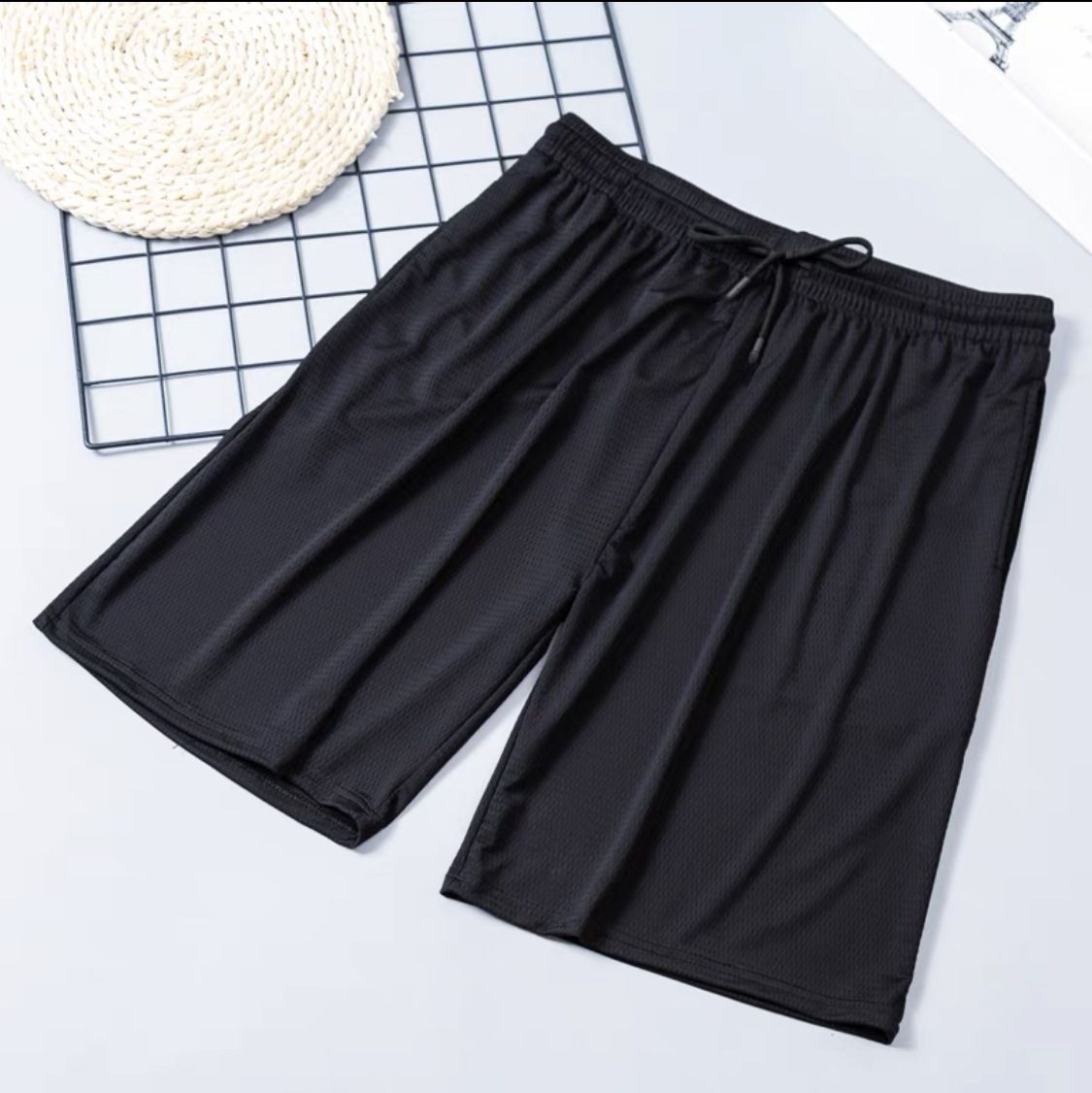 Men's Clothing Summer Beach Pants Men's Casual Running Sports Shorts Men 5 Points Straight Ins_viptrois.com