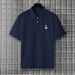 Men's Casual Polo Shirt -Inspired Short-Sleeve Top For Streetwear & Daily Wear_viptrois.com