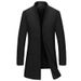 Loom Loom Cross-Border Exclusive Wool Coat For Men, Mid-Length Monk Collar Trench Coat, European Style_viptrois.com