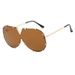 Women's Glasses Fashion Metal One Piece Sunglasses New V Frame Sunglasses Ins Internet Celebrity Sunglasses_viptrois.com