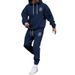 Men's Clothing Men's autumn and winter sweatshirt + trousers animal paw print sports suit women's fashion casual street hoodie spot_viptrois.com