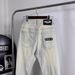 Trendy GD Letter Embroidered Slim Fit Fashionable Versatile Light Luxury Jeans_viptrois.com