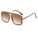 Men's Sunglasses New Large Frame Women's Sunglasses High End Fashion Simple Plain Glasses_viptrois.com
