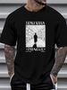 Vintage 1991 Franz Kafka Prague Art T Shirt Size XL Black Top For Everyday Wear Casual Summer Graphic Streetwear Stylish Designer Clothes_viptrois.com