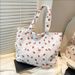 Women's Bags Small Strawberry Handbag Large Capacity Simple Fashion College Style Casual Shoulder Underarm Bag_viptrois.com