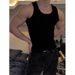 Men's Slim Fit Ice Silk Vest - Breathable & Stretchy Tank Top For Streetwear & Gym Workouts - Lightweight Summer Sports Wear_viptrois.com