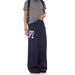 Men's Retro Baggy Sweatpants – Loose Fit Drawstring Waist With Letter Print (Yellow/Navy, Polyester-Cotton Blend, Streetwear Aesthetic)_viptrois.com