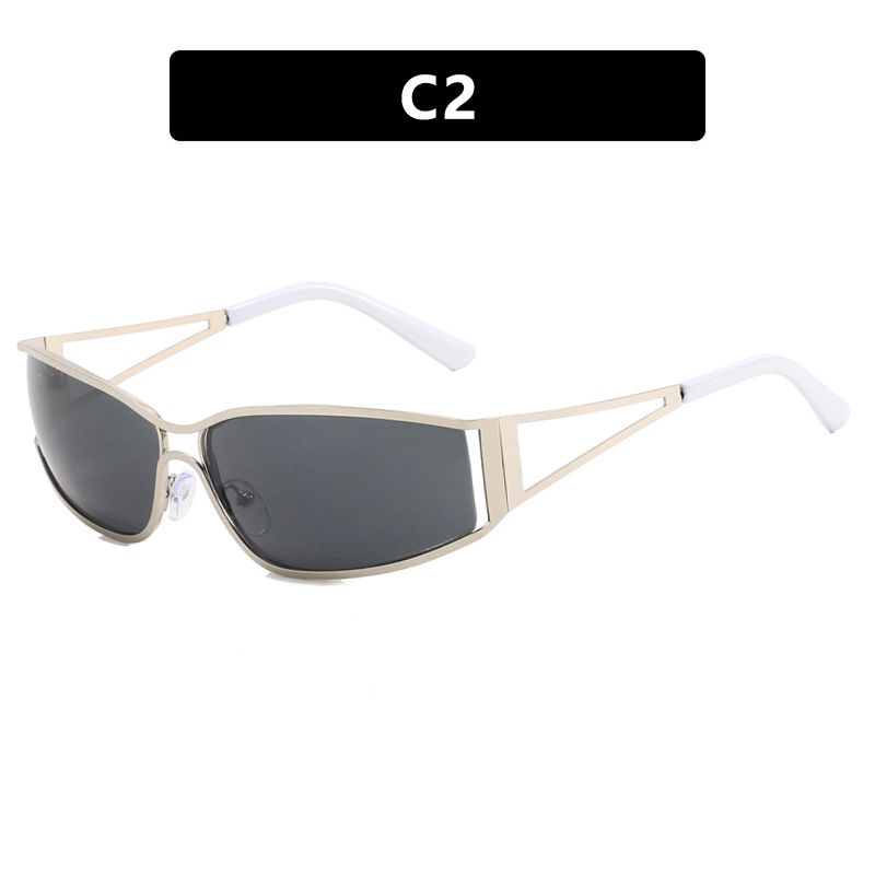Y2K Hollow Sunglasses New Cross Border Retro Sunglasses Personality Street Shooting Sunglasses For Women_viptrois.com