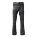 Men's Clothing gradient contrast color matching, whitening, flared washed jeans, flared jeans_viptrois.com